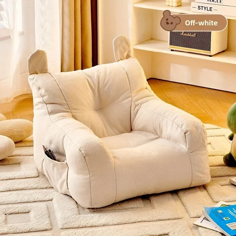 Cat Sofa Bed with Cartoon Design, Detachable Washable Pet Bed for Indoor Cats, Support Up To 2.72KG, Cozy Pet Furniture Gifts