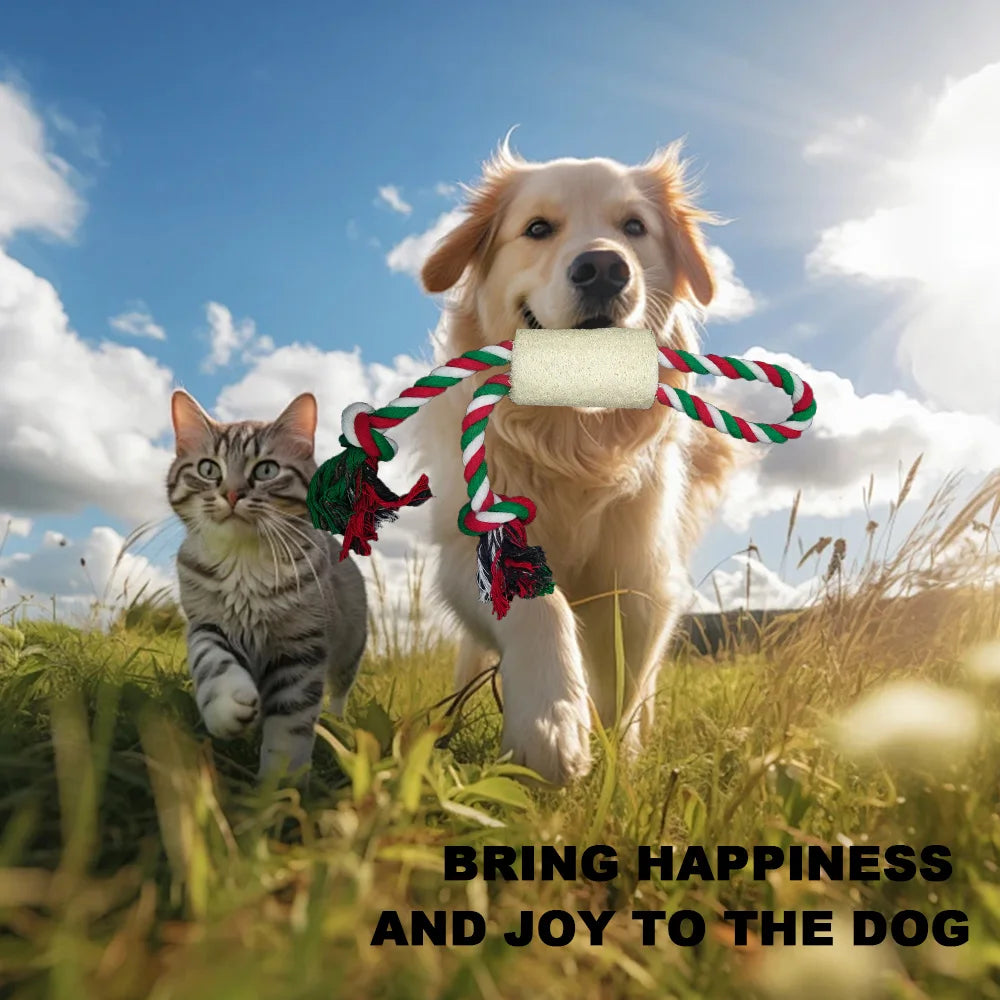 Pet toy, chew-resistant toy, suitable for puppies to chew and clean teeth, stuffed interactive pet toy, for small dogs