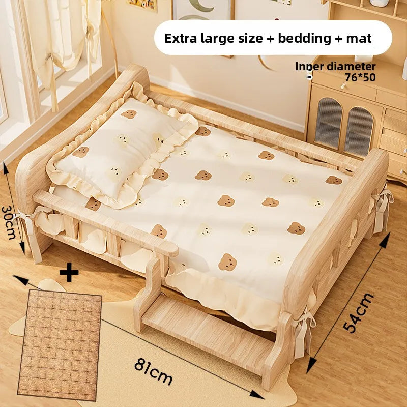 Pet bed, solid wood dog bed, all-season cat bed,pet sleeping sofa,cat bed and dog bed ,cat shelf ,cat condo,wooden cat furniture