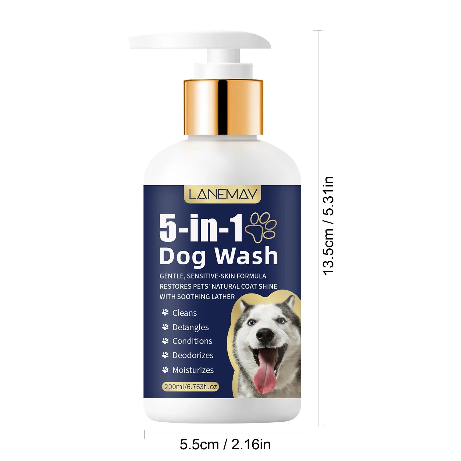 Pet skin and hair shampoo, care for skin health. Pet shampoo, cat and dog shampoo, pet cleaning, cat and dog odor removal 200ml