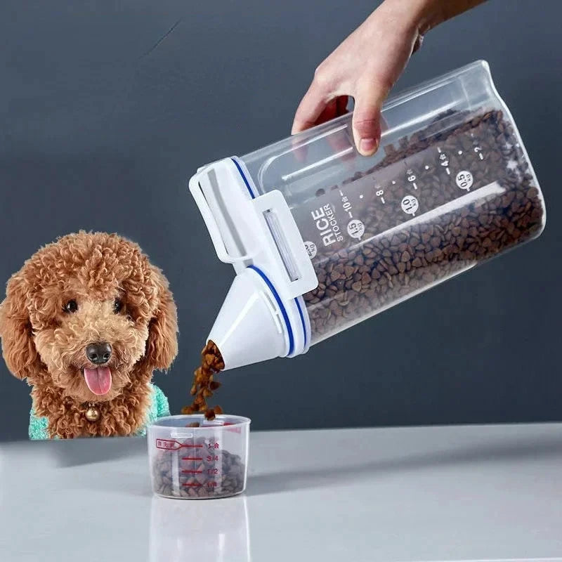 Premium Pet Food Storage Container with Airtight Seal - Durable, Large Capacity, Easy Clean &amp; Stylish Design for Dogs &amp; Cats