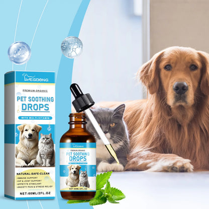 Pet Immunity Boost Care Drops to Relieve Stress and Pain, Enhance Pets&