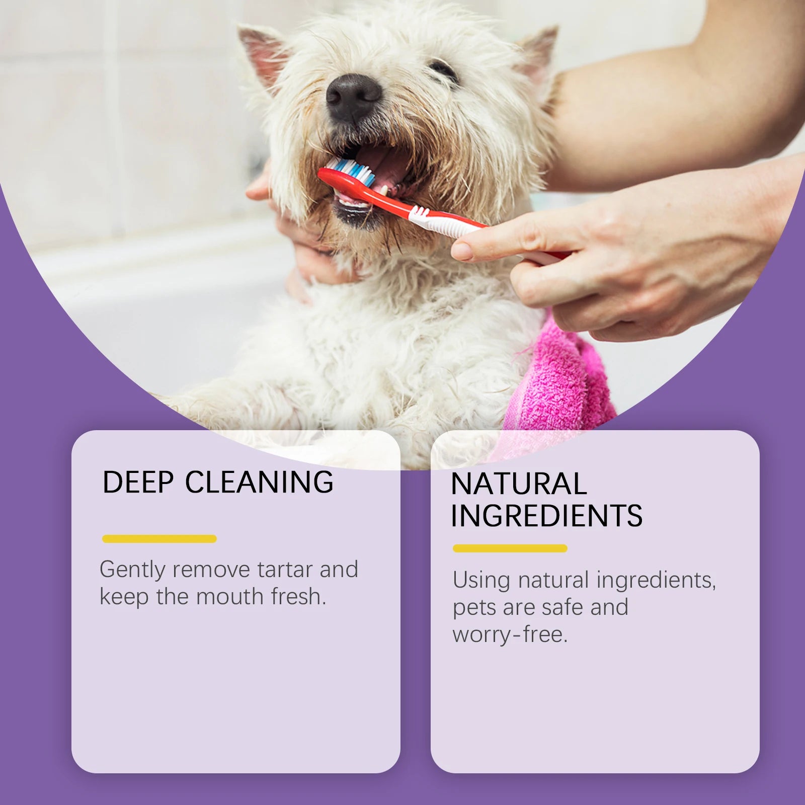 Probiotic Toothpaste for Pets:Eliminates Plaque,Freshens Breath,Gentle Teeth Cleaning&amp;Oral Care,Shared by All Household Pets