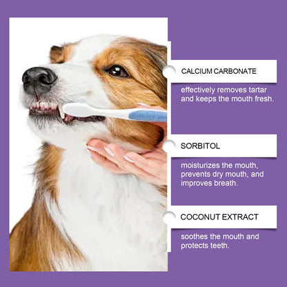 Probiotic Toothpaste for Pets:Eliminates Plaque,Freshens Breath,Gentle Teeth Cleaning&amp;Oral Care,Shared by All Household Pets