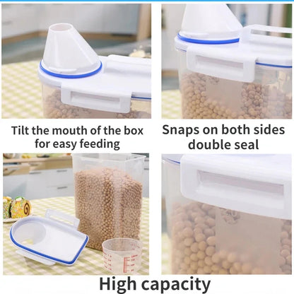 Premium Pet Food Storage Container with Airtight Seal - Durable, Large Capacity, Easy Clean &amp; Stylish Design for Dogs &amp; Cats