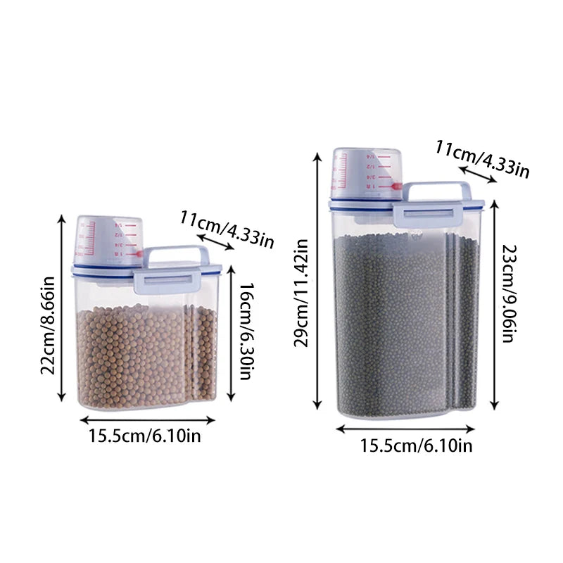 Premium Pet Food Storage Container with Airtight Seal - Durable, Large Capacity, Easy Clean &amp; Stylish Design for Dogs &amp; Cats