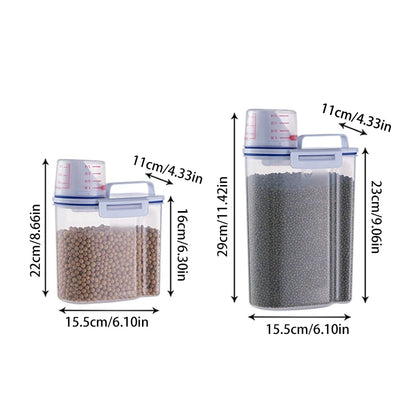Premium Pet Food Storage Container with Airtight Seal - Durable, Large Capacity, Easy Clean &amp; Stylish Design for Dogs &amp; Cats