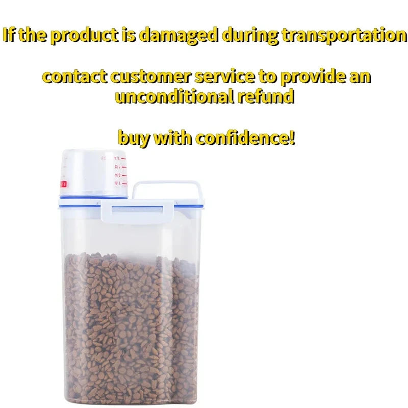 Premium Pet Food Storage Container with Airtight Seal - Durable, Large Capacity, Easy Clean &amp; Stylish Design for Dogs &amp; Cats