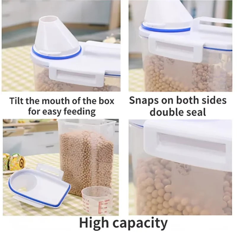Premium Pet Food Storage Container with Airtight Seal - Durable, Large Capacity, Easy Clean &amp; Stylish Design for Dogs &amp; Cats