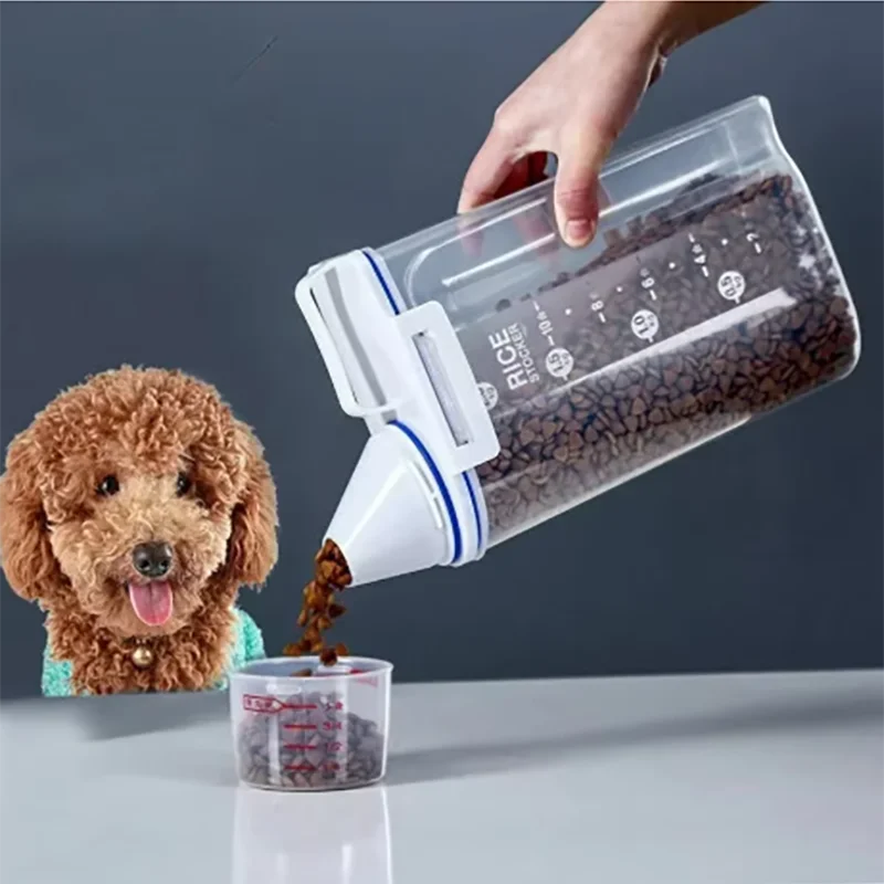 Premium Pet Food Storage Container with Airtight Seal - Durable, Large Capacity, Easy Clean &amp; Stylish Design for Dogs &amp; Cats